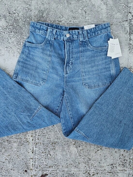 Free Assembly Denim - Free Assembly Women Jeans Sky Blue Indigo Wash Denim Carpenter Barrel Size 4 New